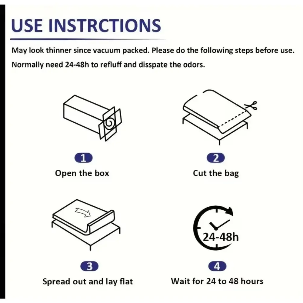 Dark Blue Waterproof Mattress, Cover Queen Size New In Package